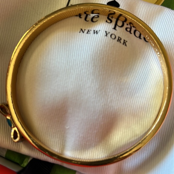 Kate spade bow bangle bracelet blue with gift box - Picture 8 of 10